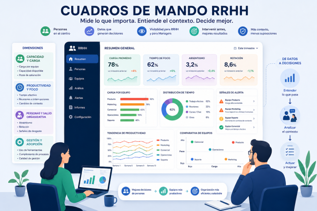 Cuadros de mando RRHH: Qué medir y cómo usarlo para decidir mejor