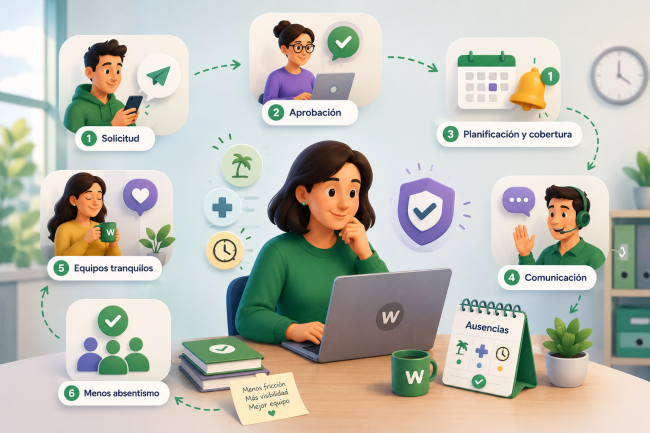 Gestión de ausencias: Cómo ordenarla para reducir fricción y ganar visibilidad
