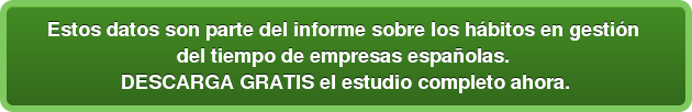 Estos datos son parte del informe sobre los hábitos en gestión del tiempo de empresas españolas. DESCARGA GRATIS el estudio completo ahora.