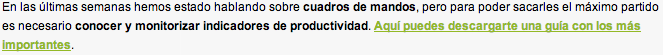 cuadro de mando indicadores